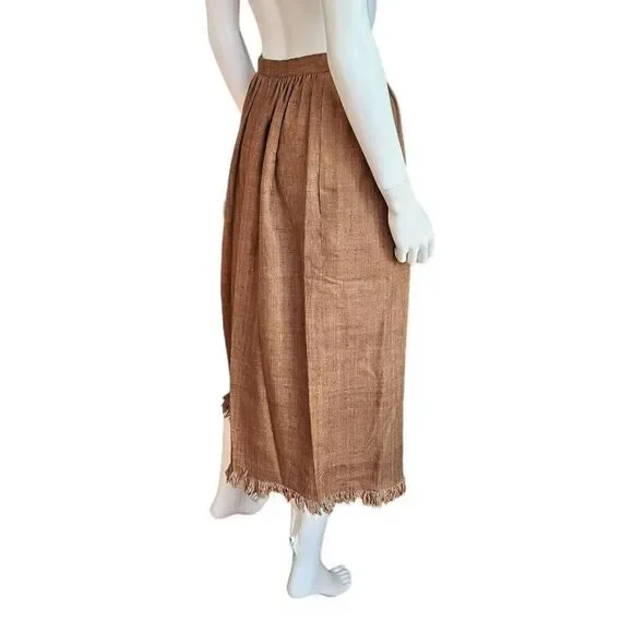 vintage post-apocalyptic grunge midi skirt